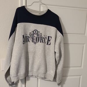 Gear For Sports Air Force Crewneck Sweater - Navy and Gray